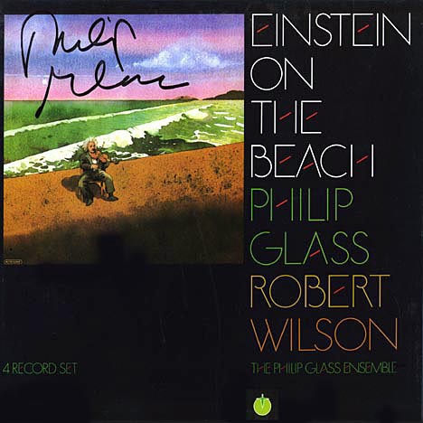 This the autograph page of Philip Glass.