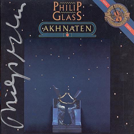 This the autograph page of Philip Glass.